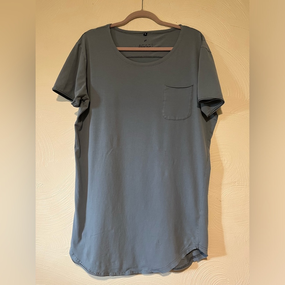 Men's Gray T-Shirt with Pocket